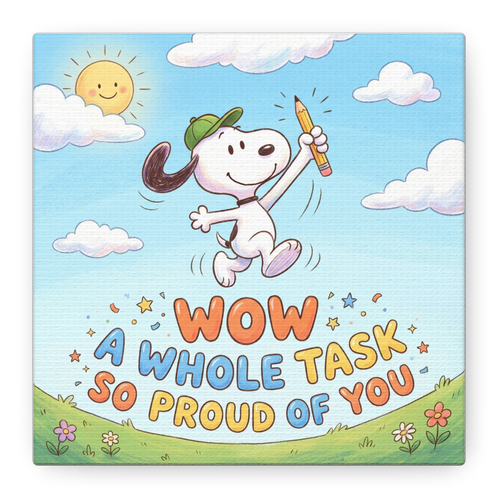 Whole Task Proud Canvas