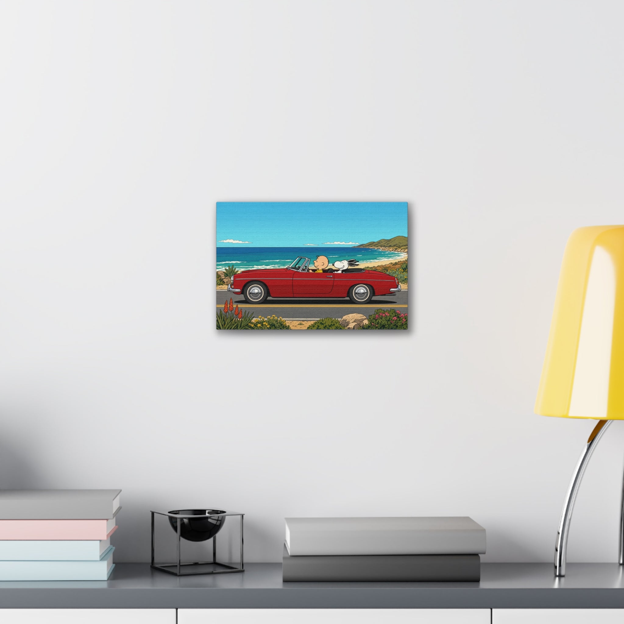Snoopy Red Convertible Canvas