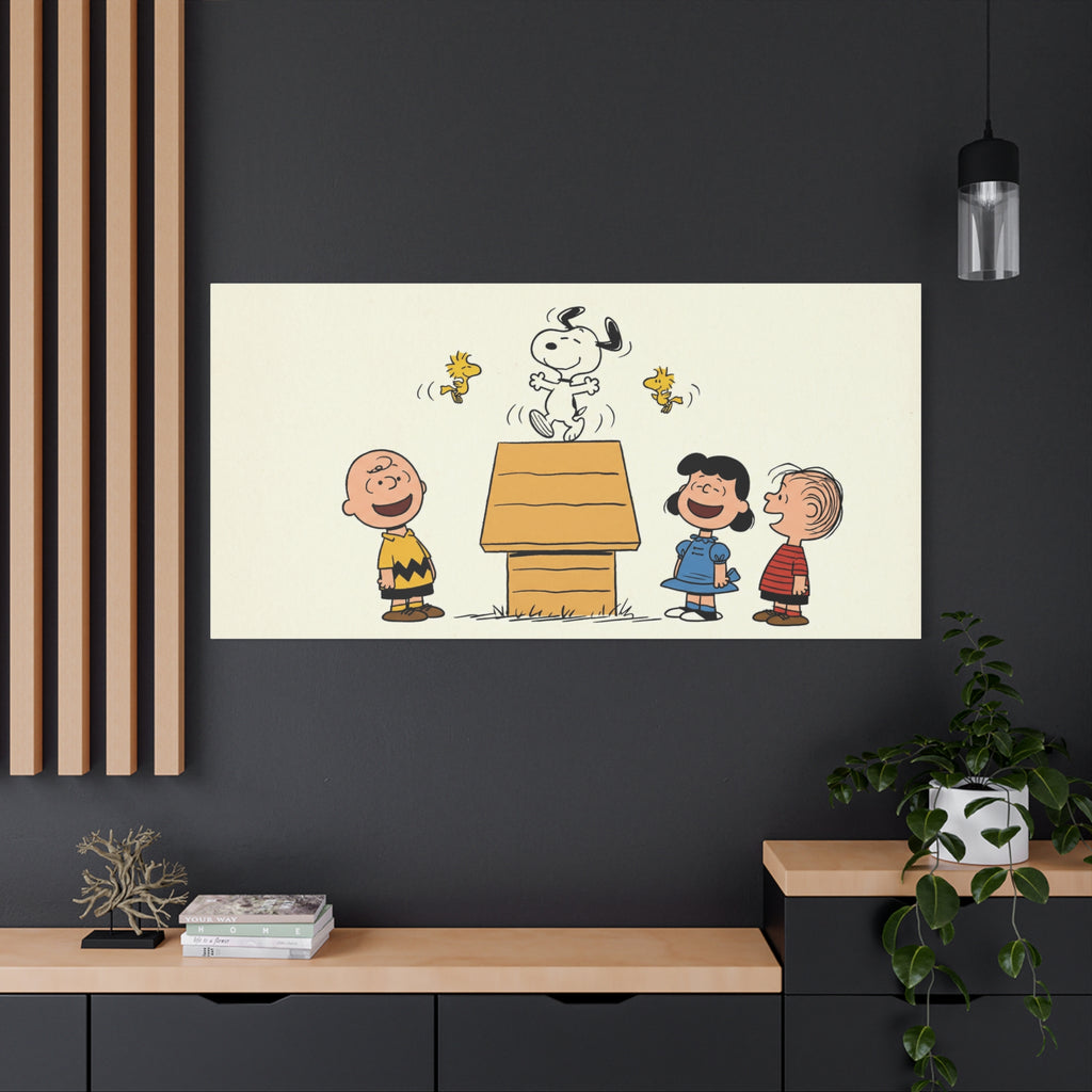 Snoopy Dancing Gang Canvas