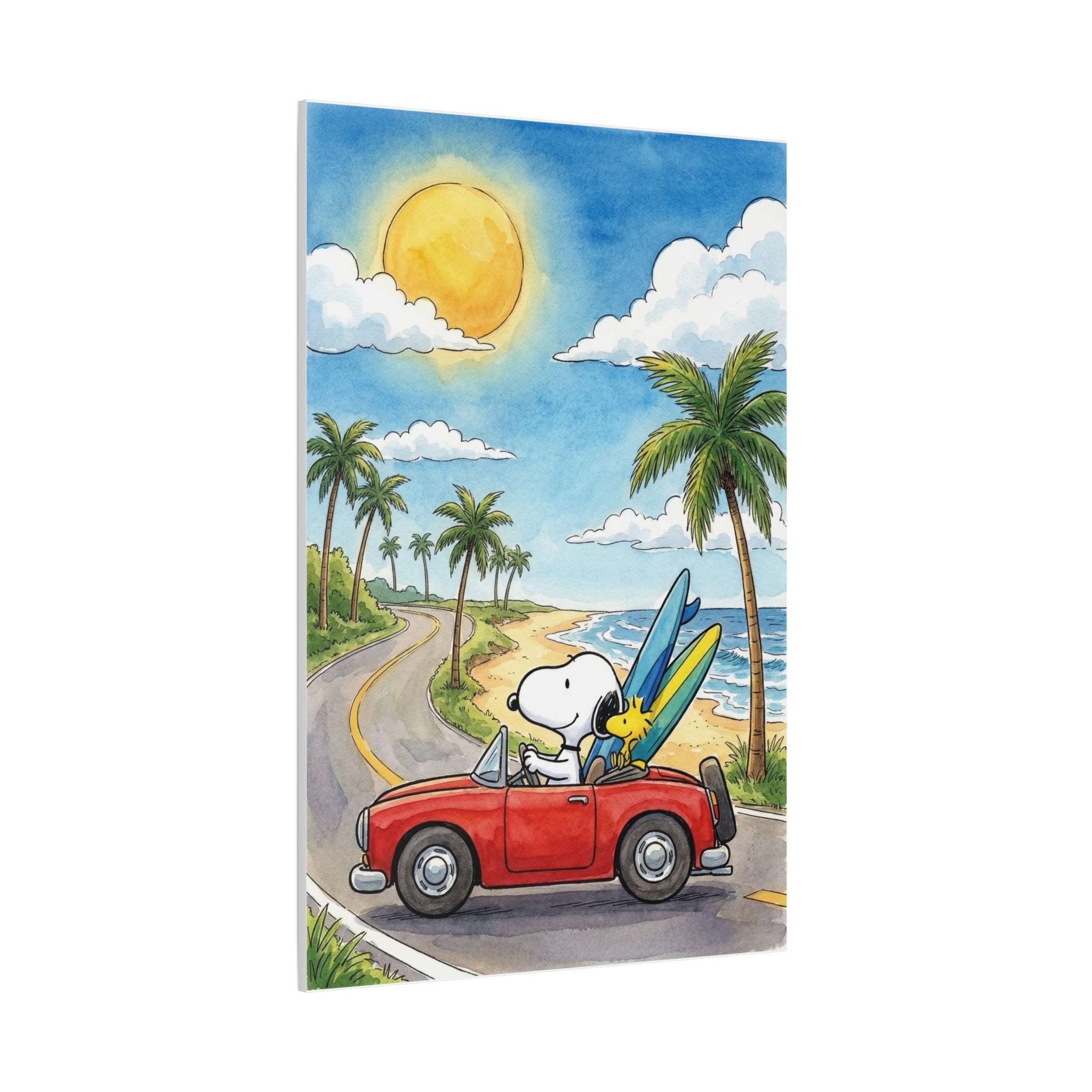 Surf Dog Road Trip Canvas