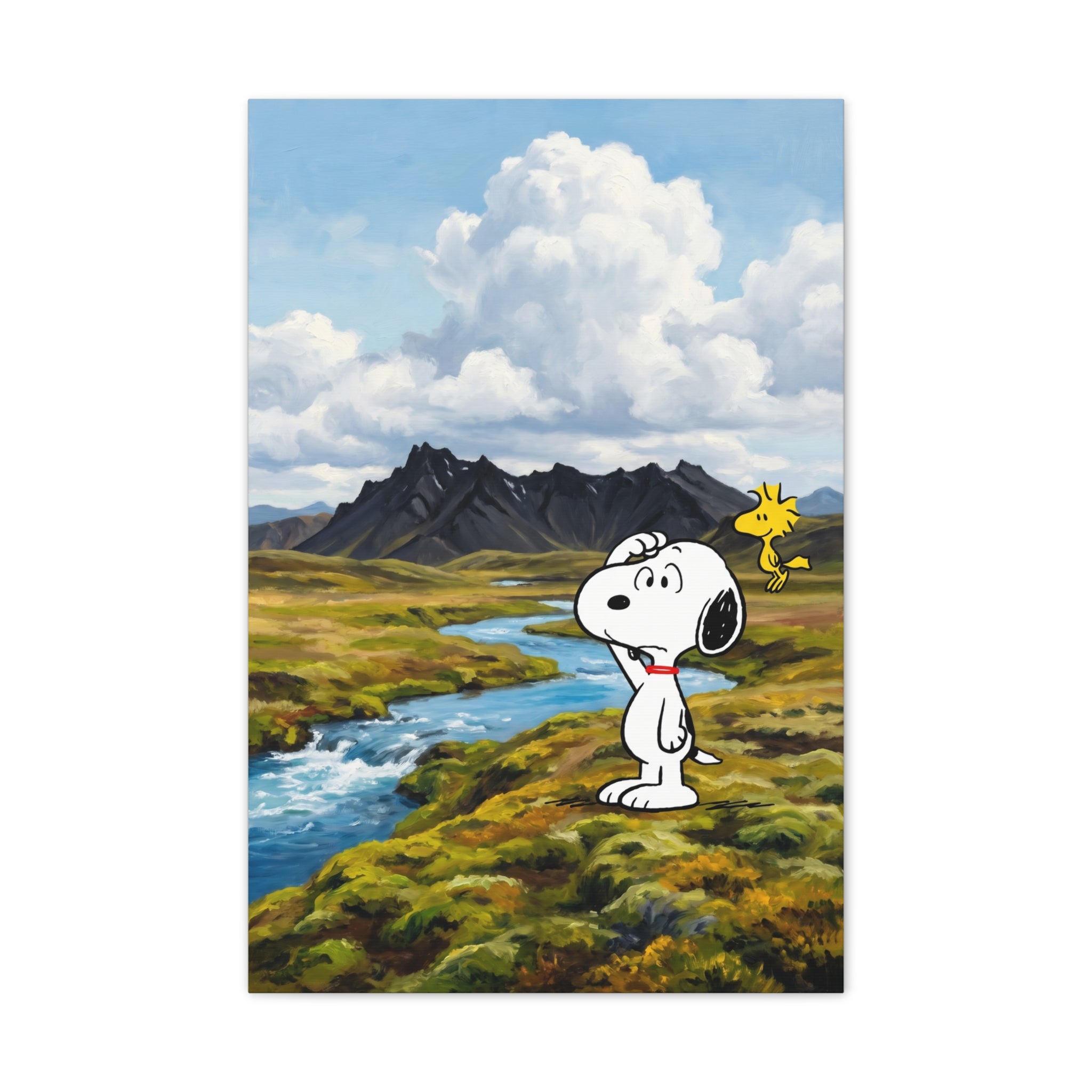 Snoopy Woodstock Landscape Canvas