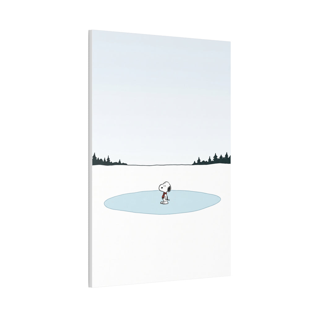 Snoopy Ice Rink Canvas