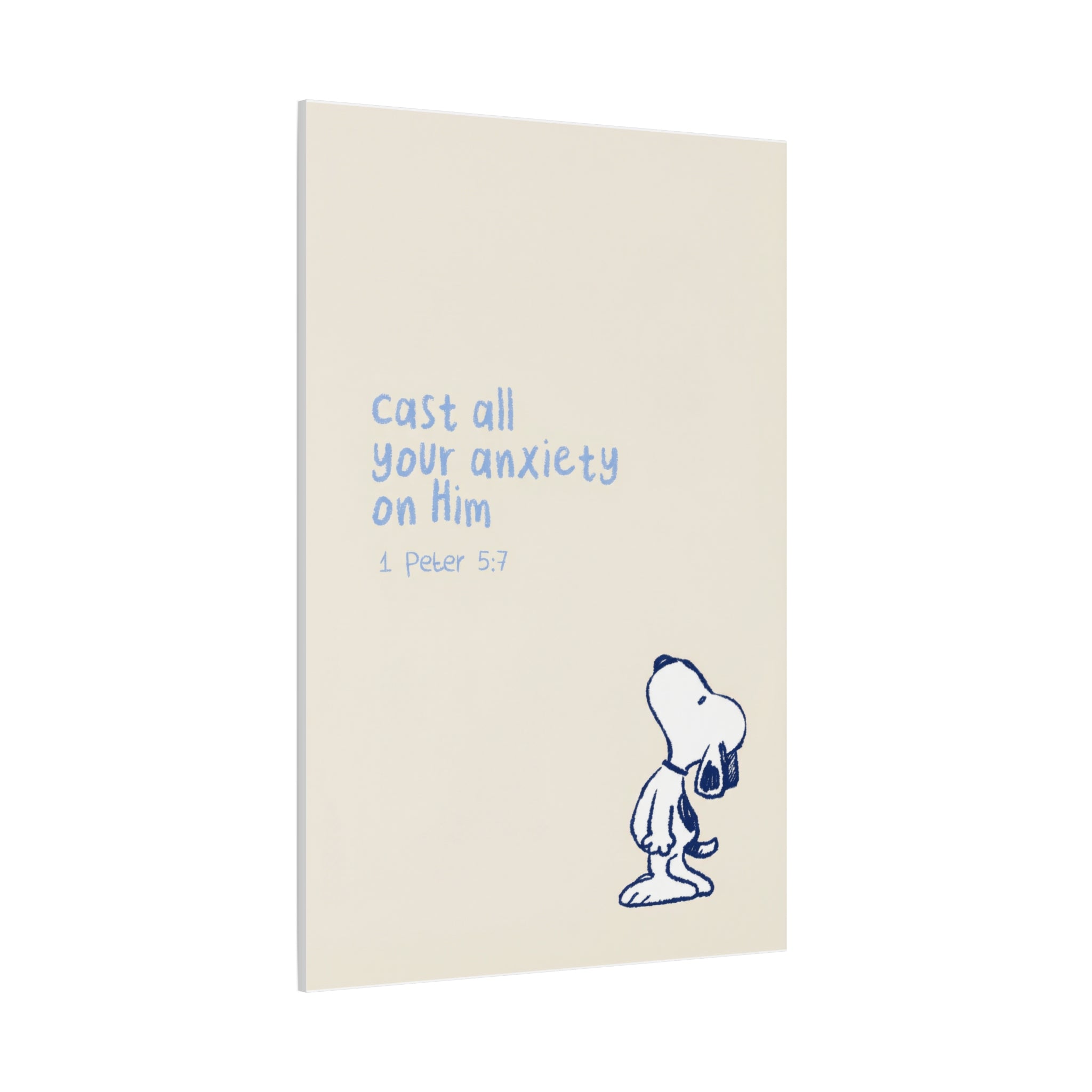 Cast Your Anxiety Canvas