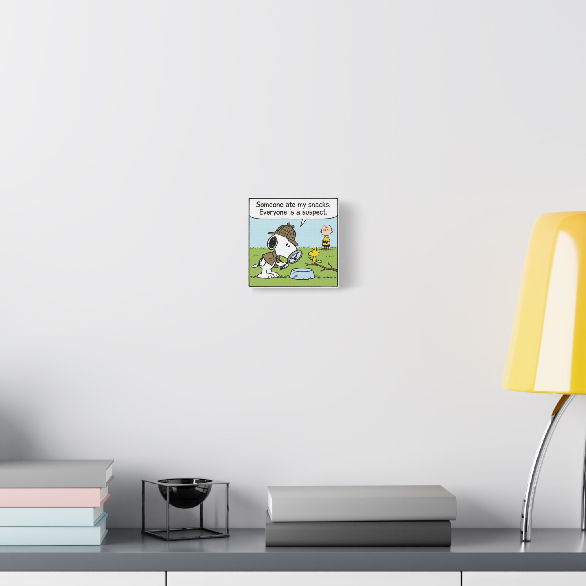 Snoopy Snack Detective Canvas