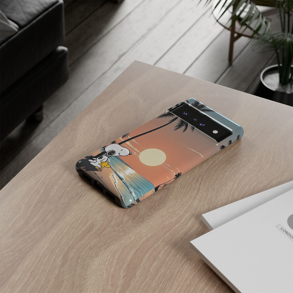 Snoopy Beach Sunset Phone Case