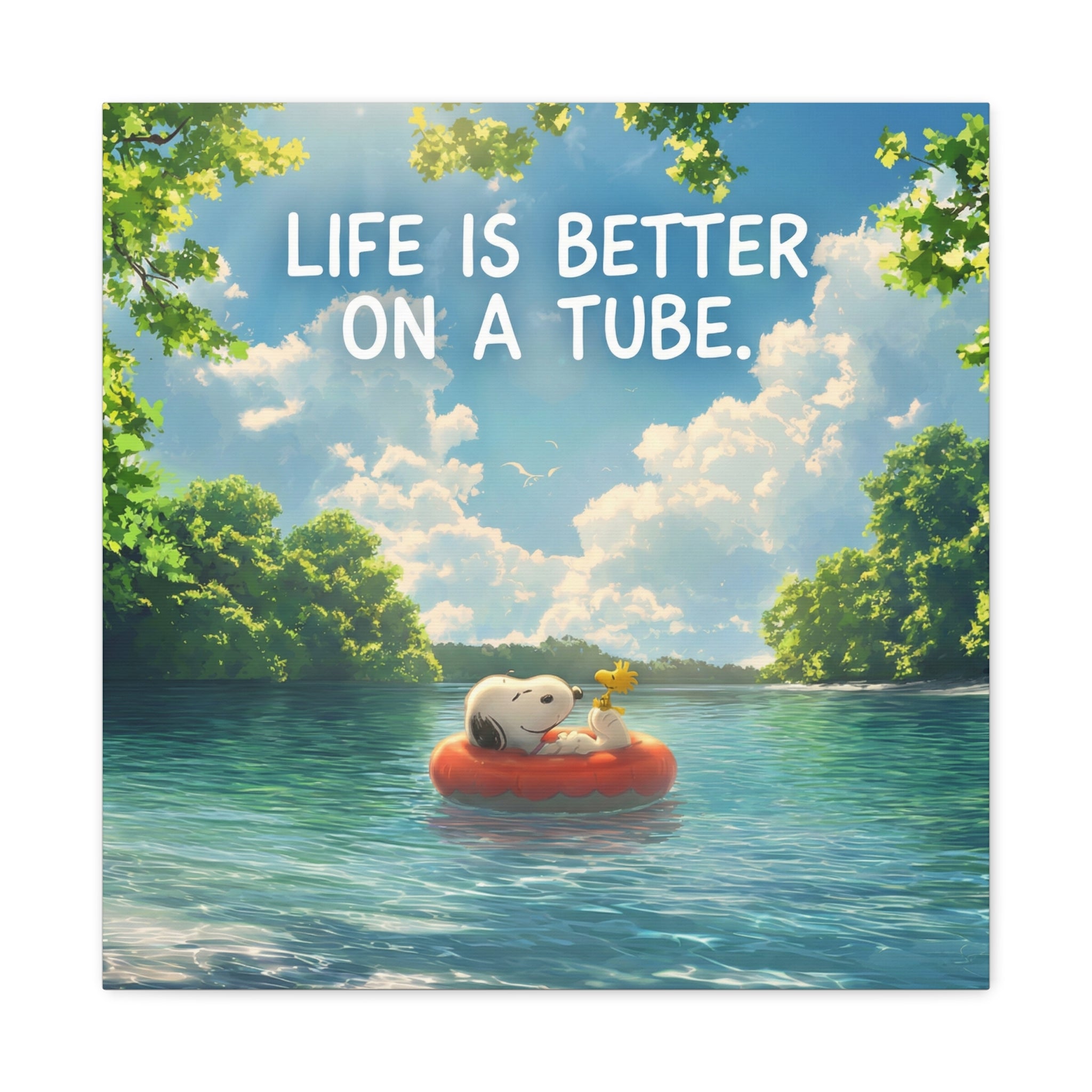 Life On A Tube Canvas