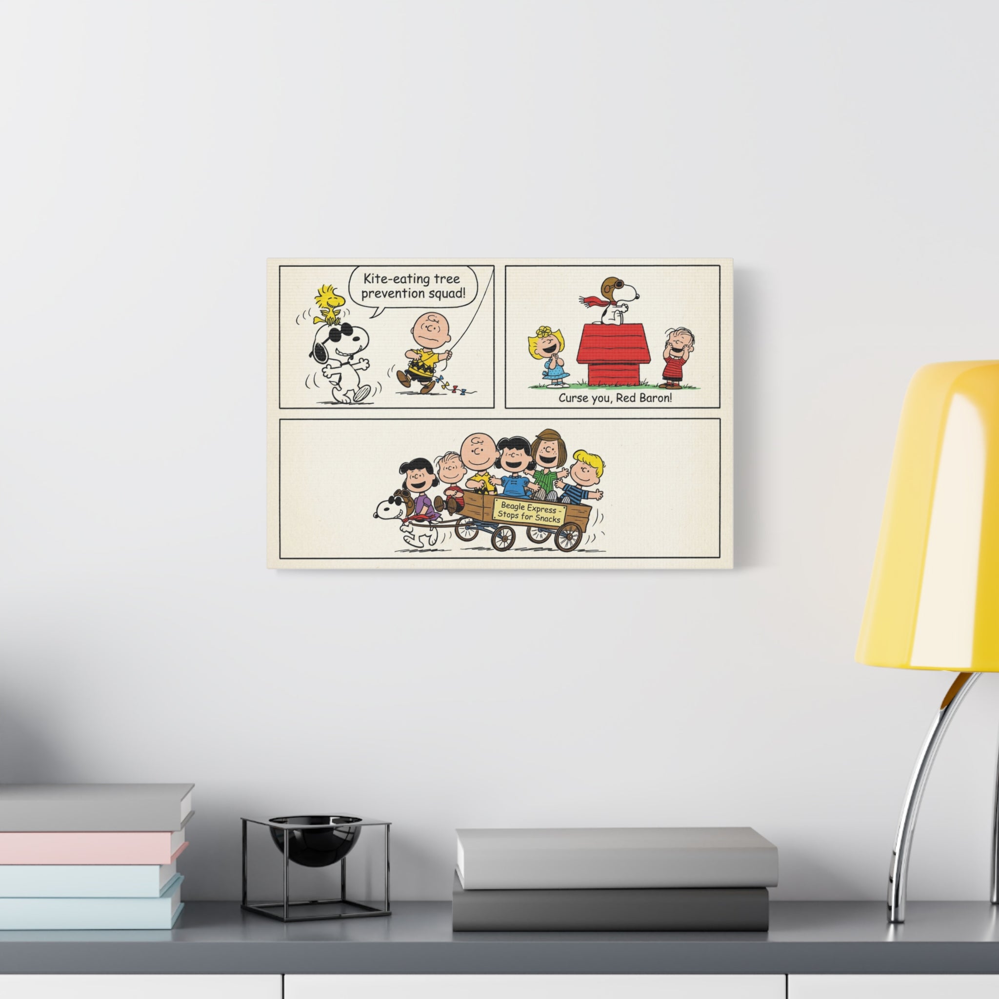 Peanuts Comic Strip Canvas