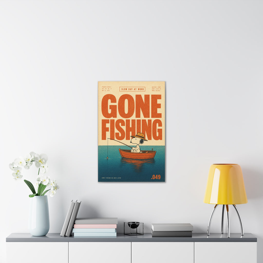 Gone Fishing Canvas