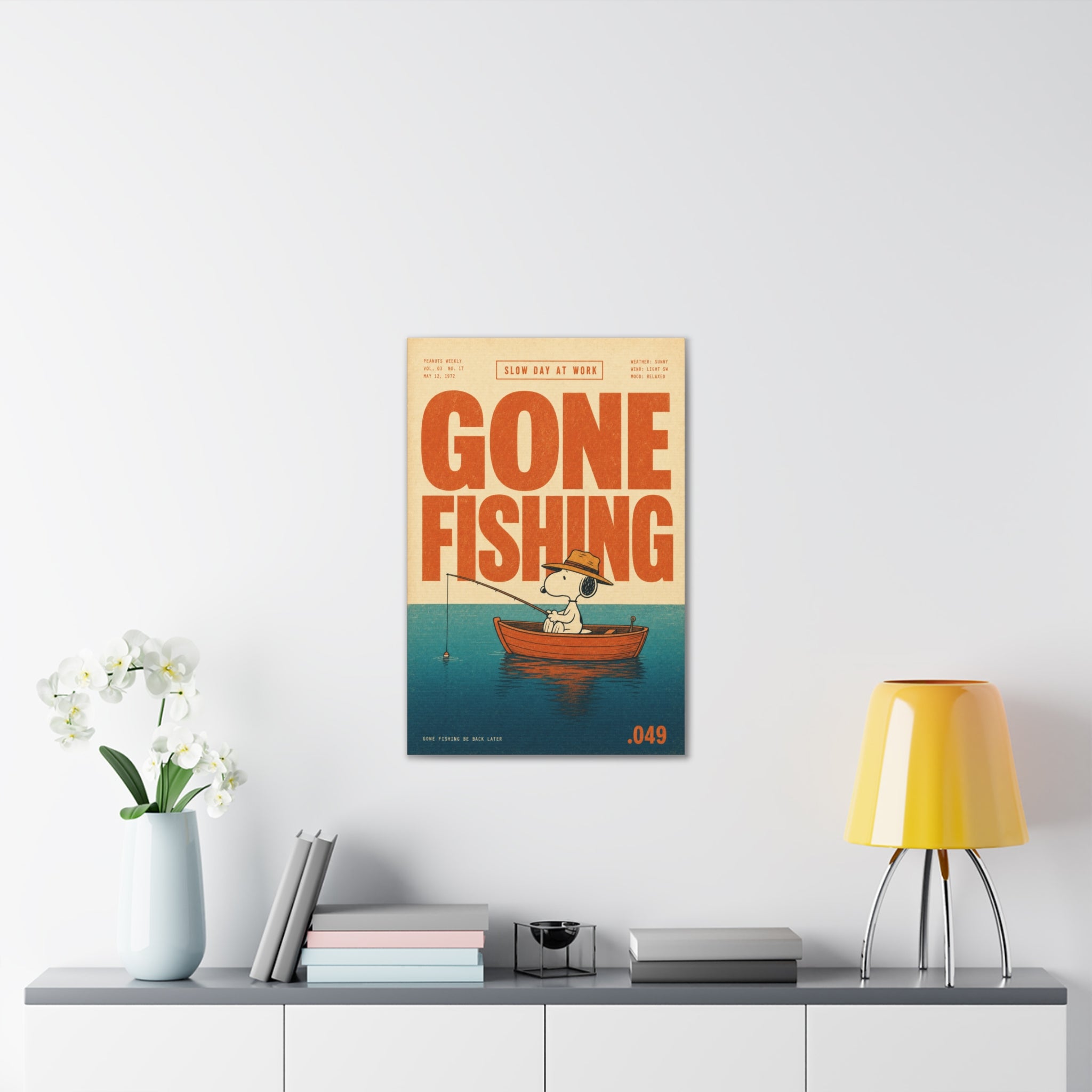 Gone Fishing Canvas