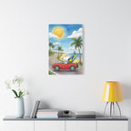 Surf Dog Road Trip Canvas
