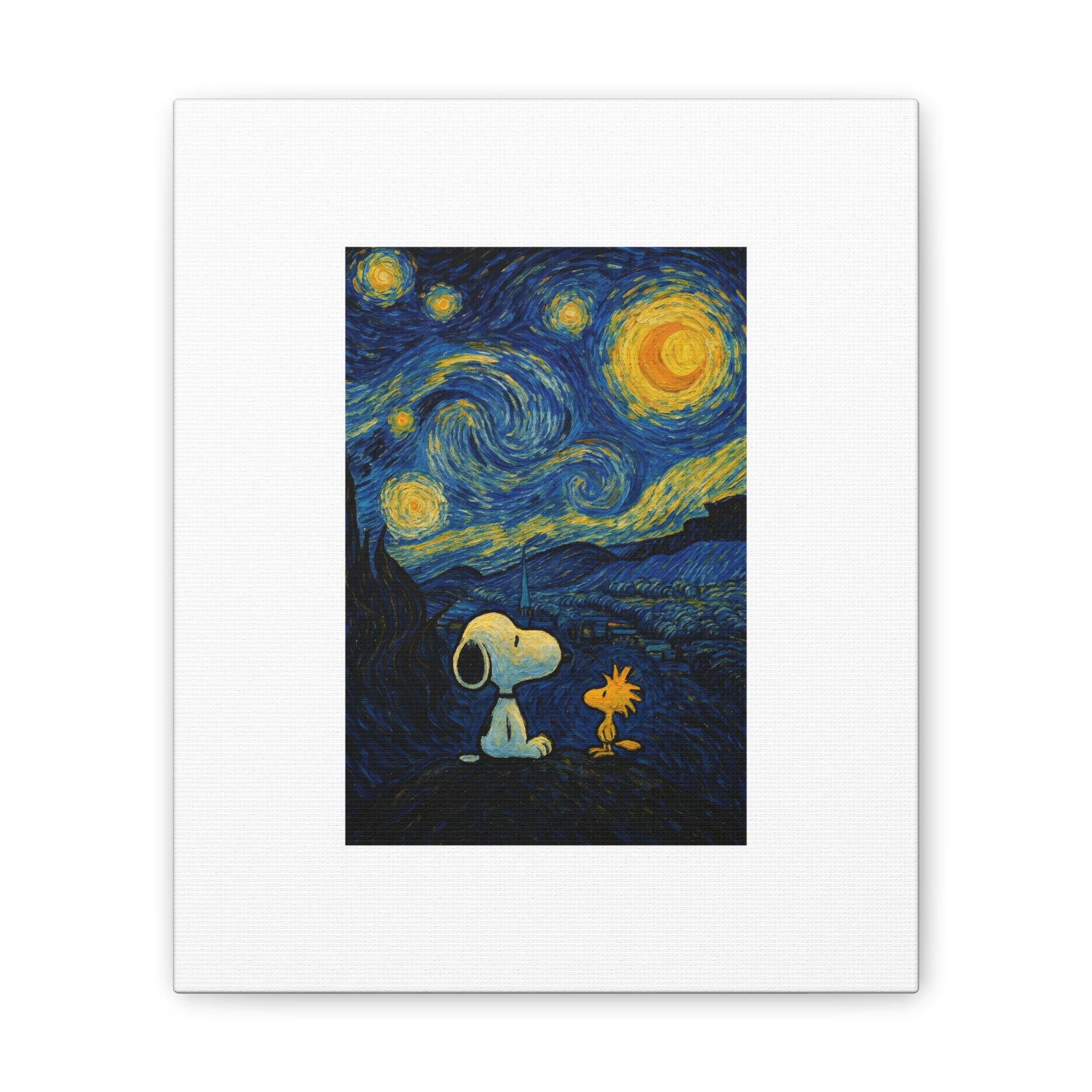 Snoopy Paris Autumn Canvas