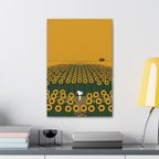 Snoopy in Sunflower Field Canvas