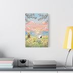 Snoopy Charlie Sunset Canvas
