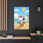 Snoopy Beach Day Canvas
