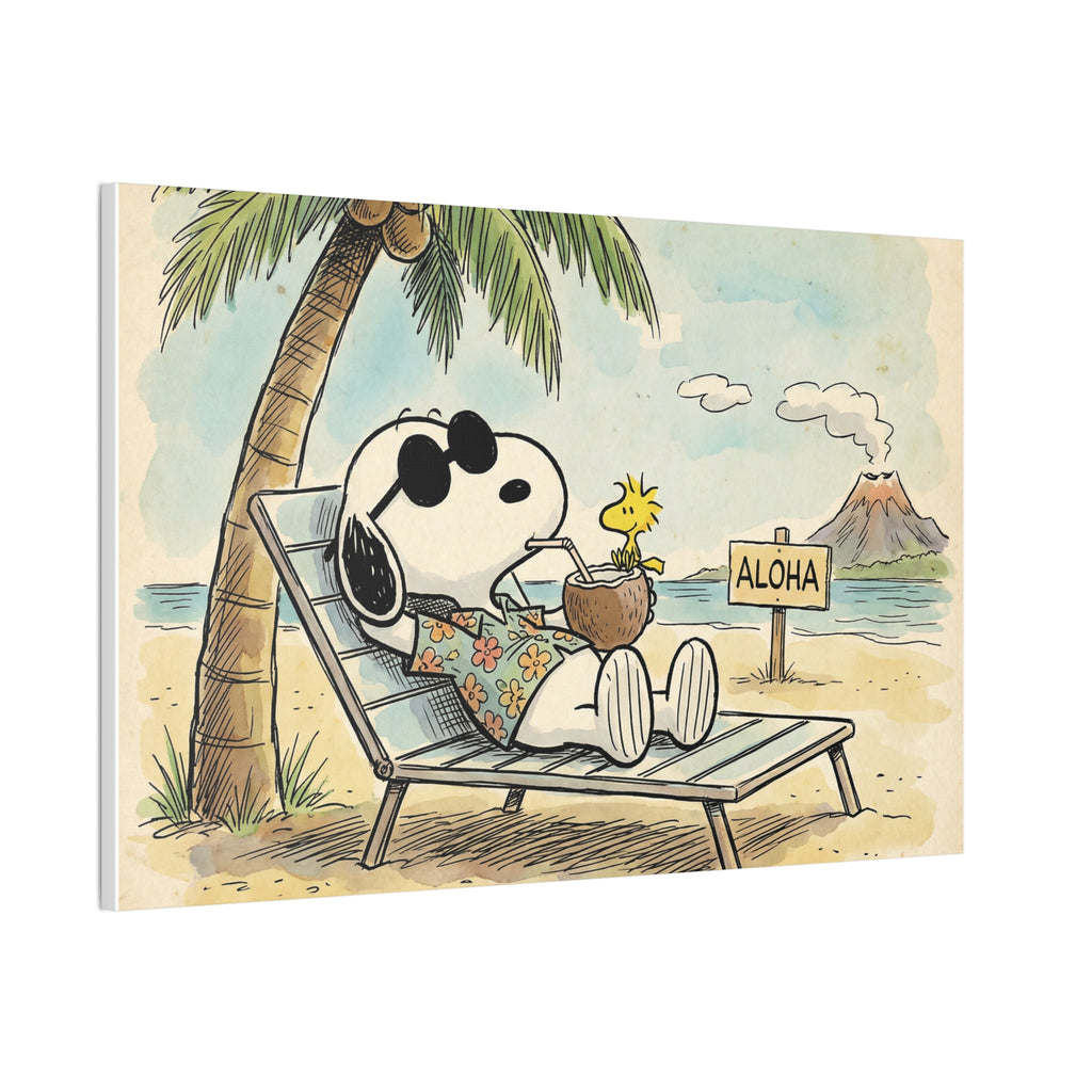 Tropical Aloha Beach Canvas