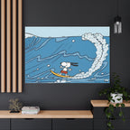 Surfing Snoopy Canvas