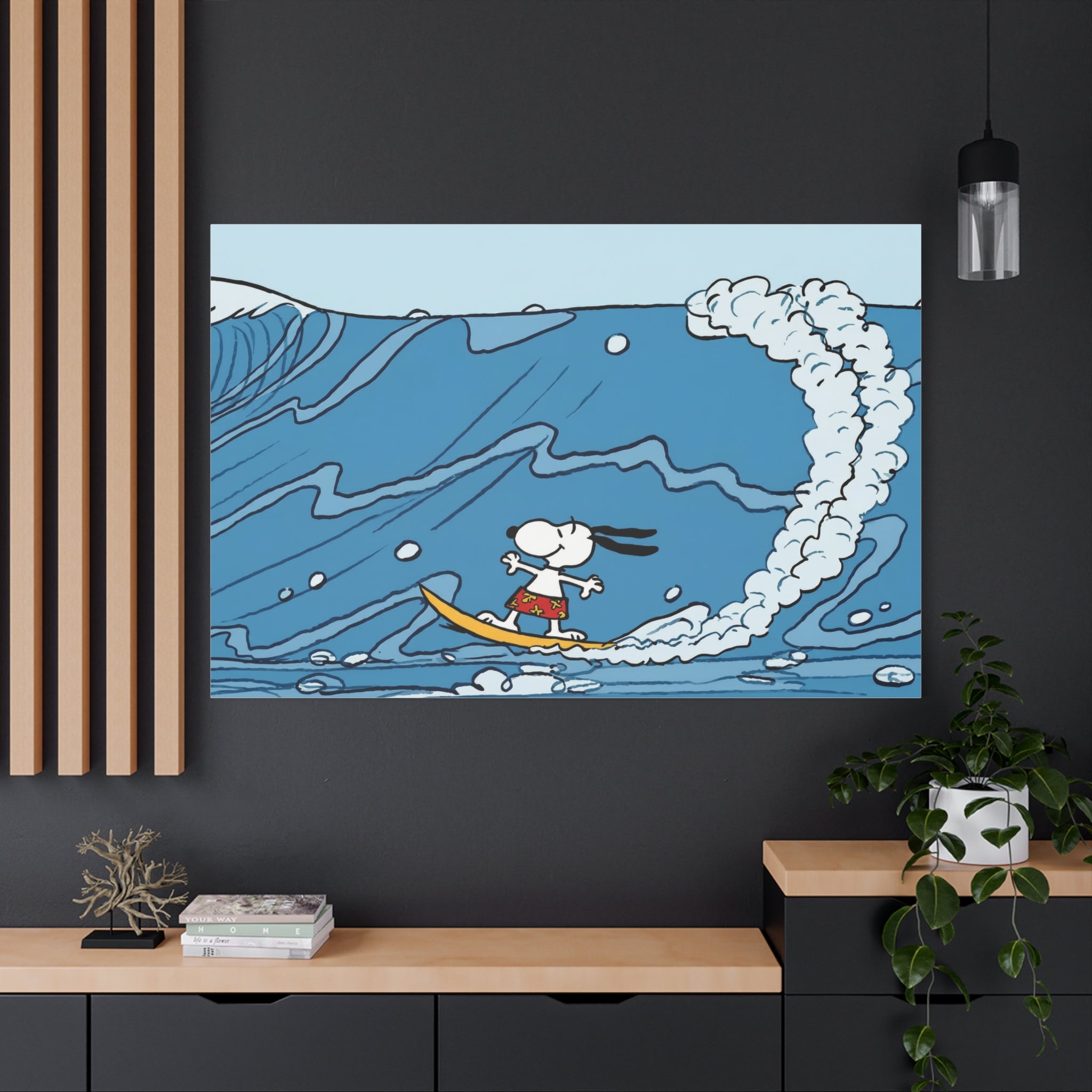 Surfing Snoopy Canvas