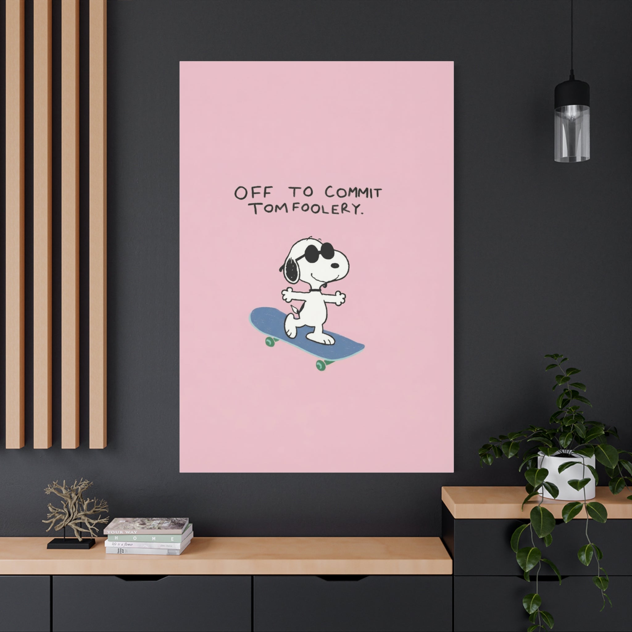 Snoopy Cartoon Poster Canvas
