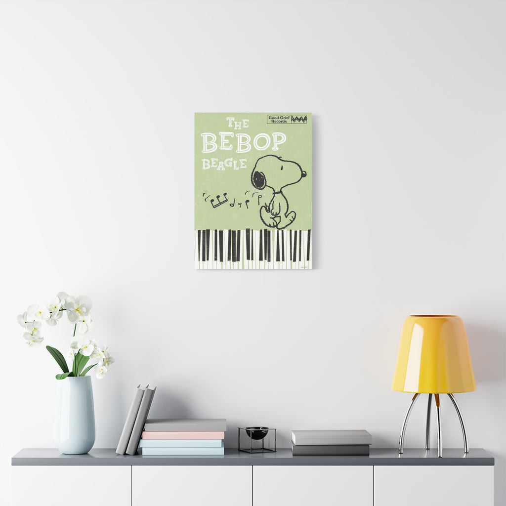 Bebop Beagle Piano Canvas