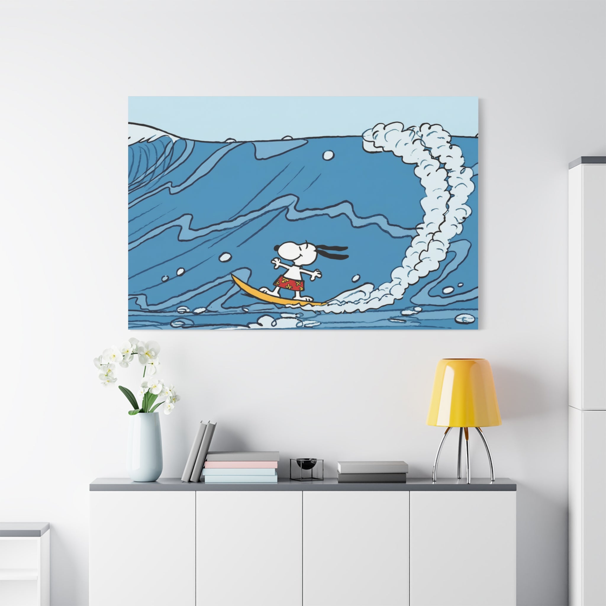 Surfing Snoopy Canvas