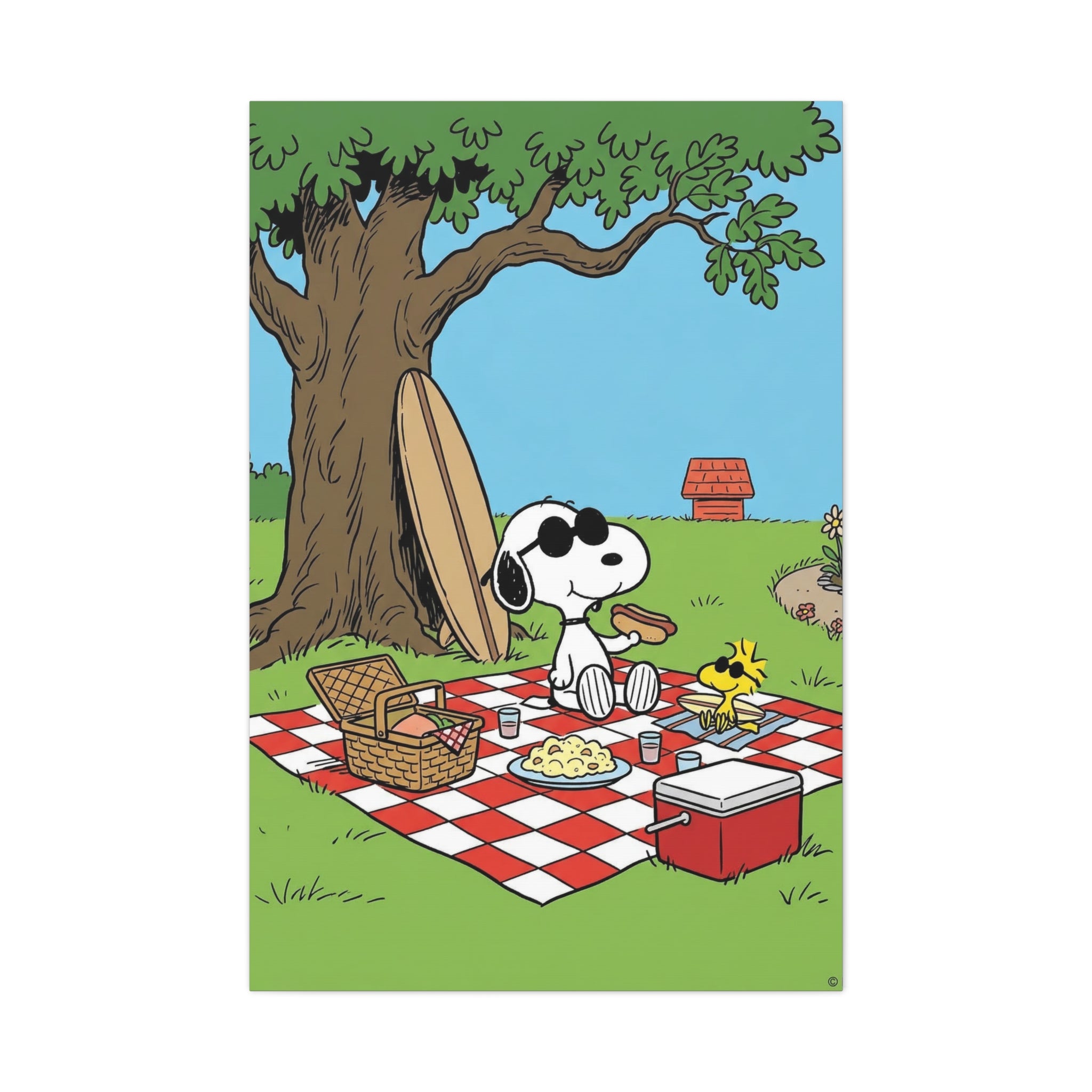 Snoopy Picnic Canvas