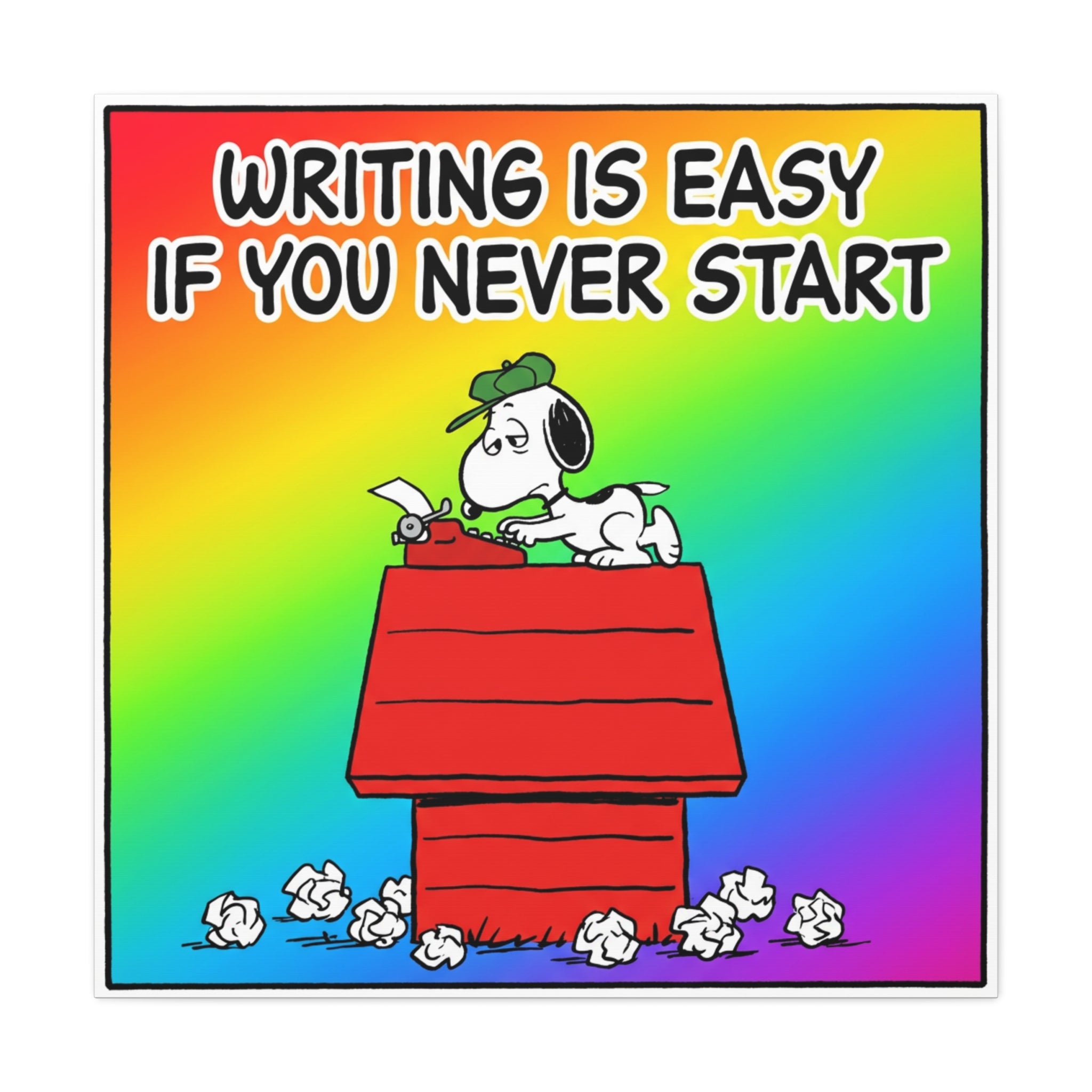 Writing Is Easy Canvas