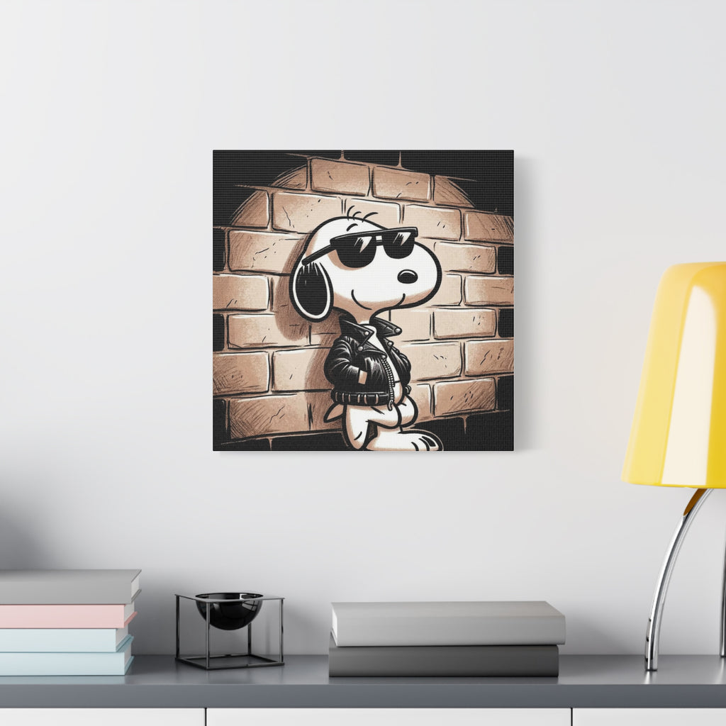Cool Sunglasses Dog Canvas