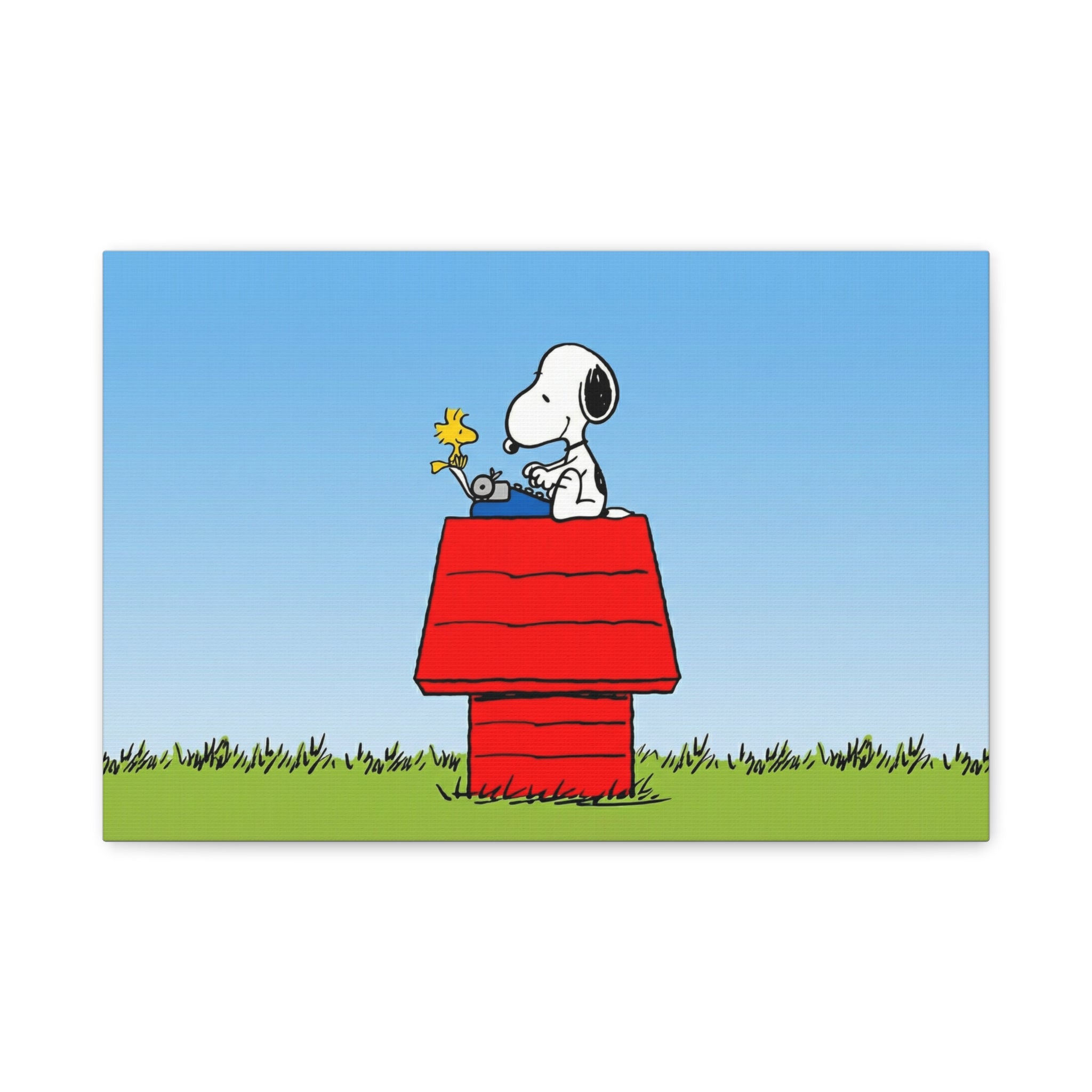 Snoopy on Red Doghouse Canvas