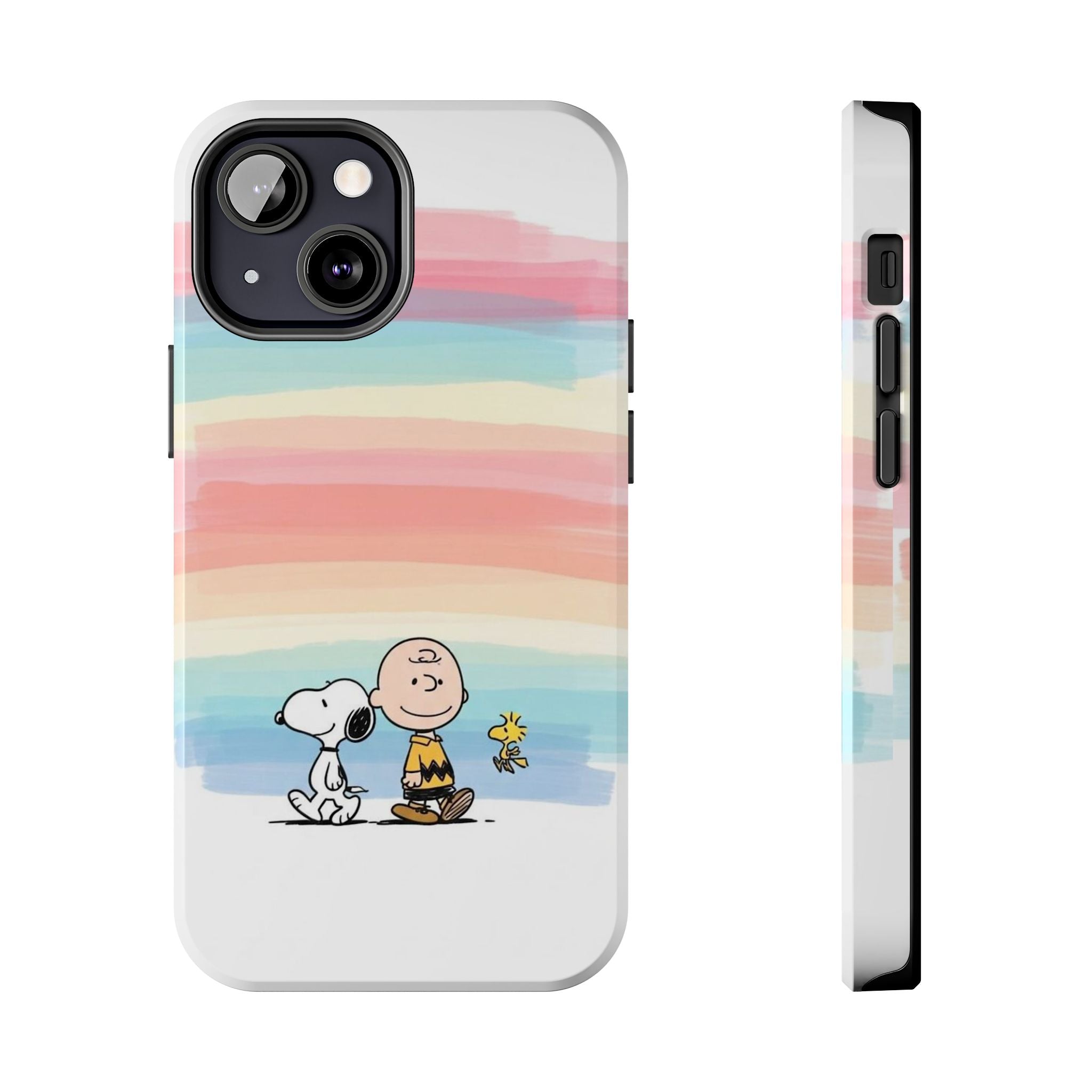 Rainbow Stripe Snoopy Phone Case