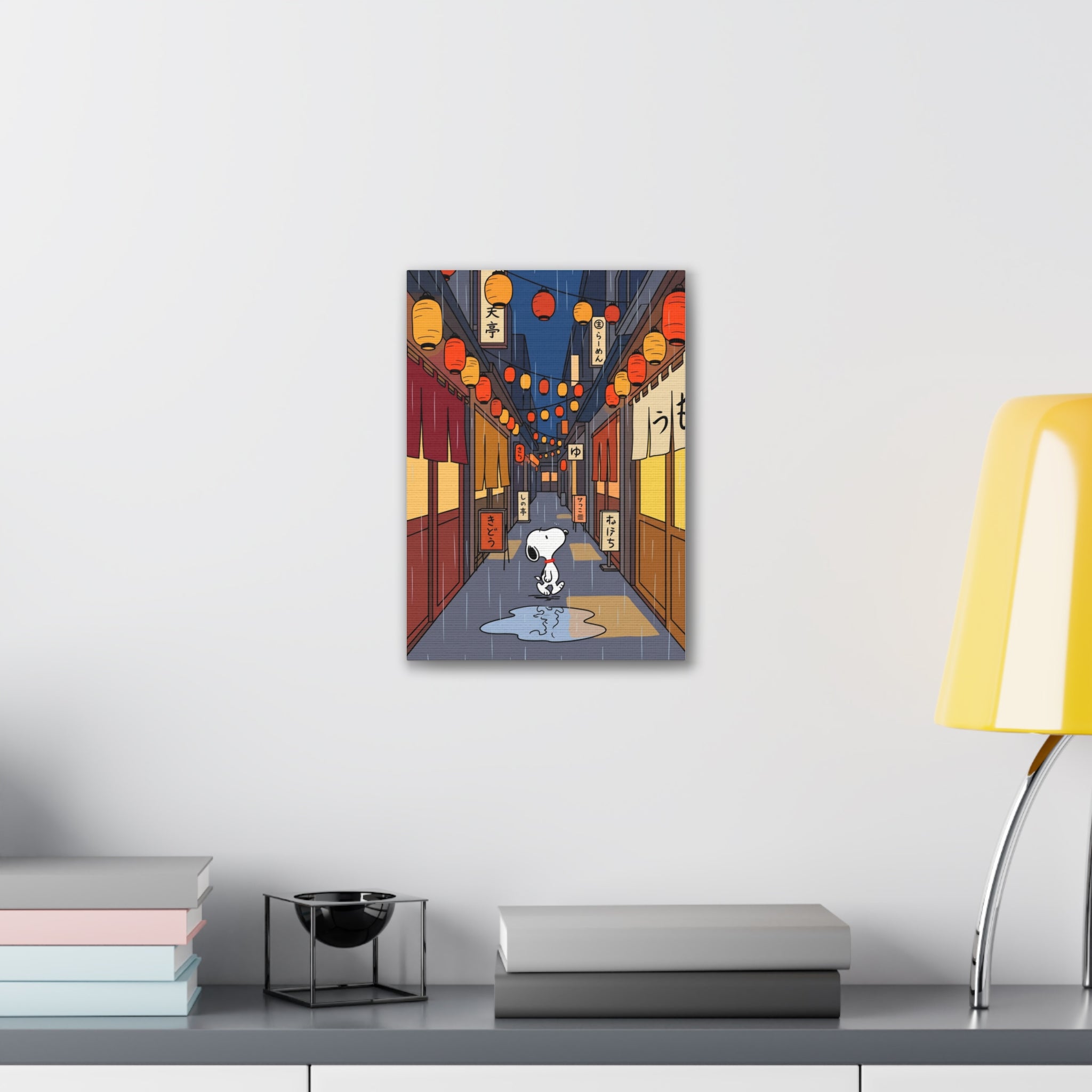Rainy Night Alley Canvas