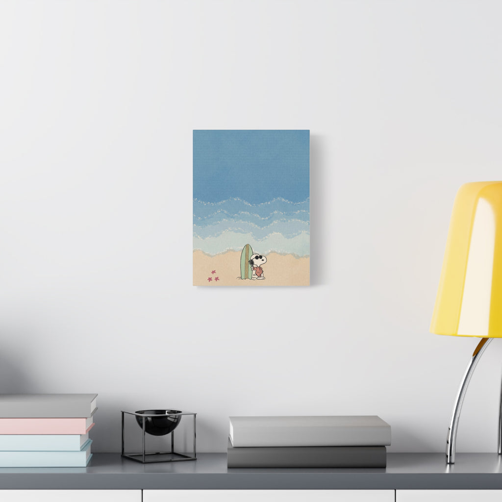 Snoopy Surfing Canvas