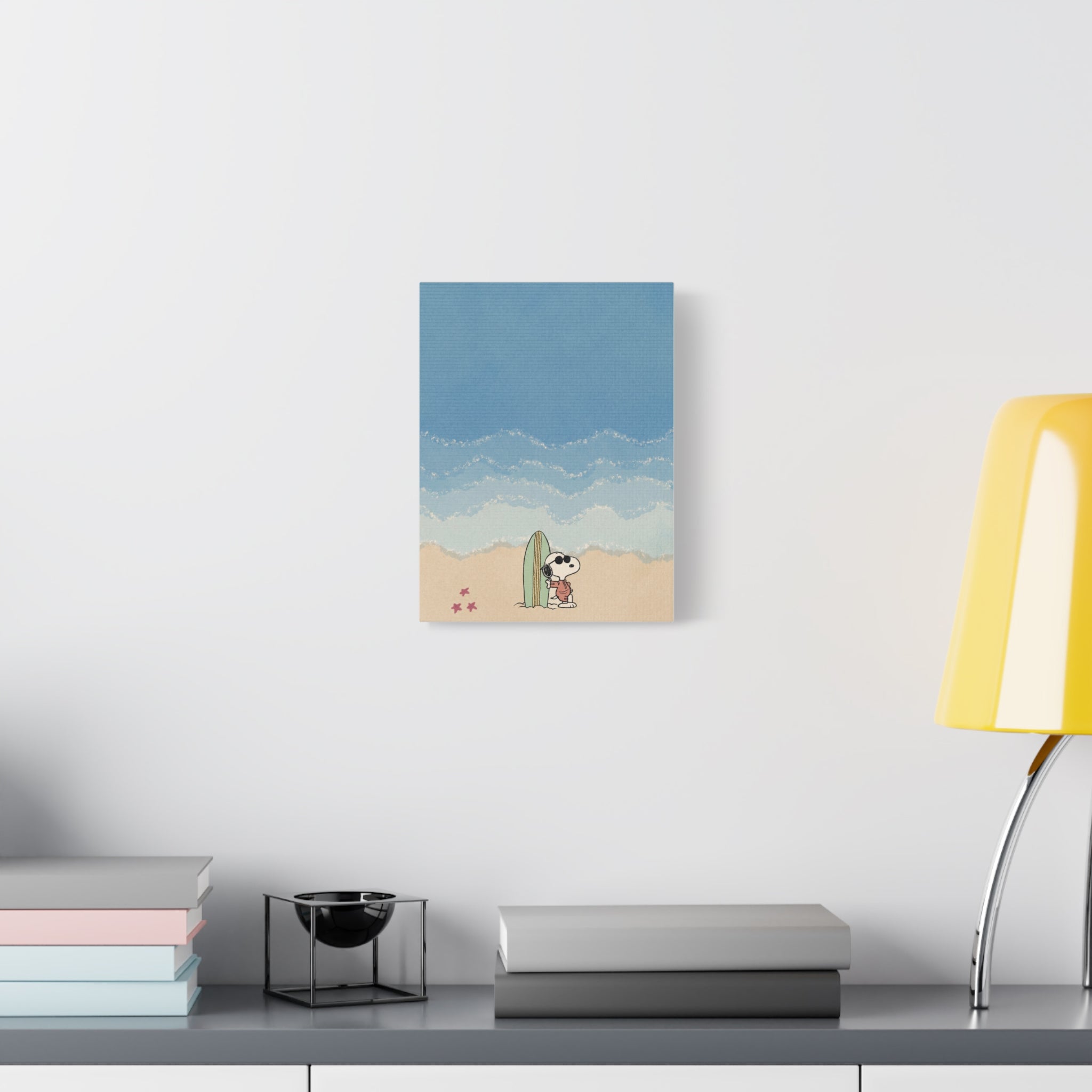 Snoopy Surfing Canvas