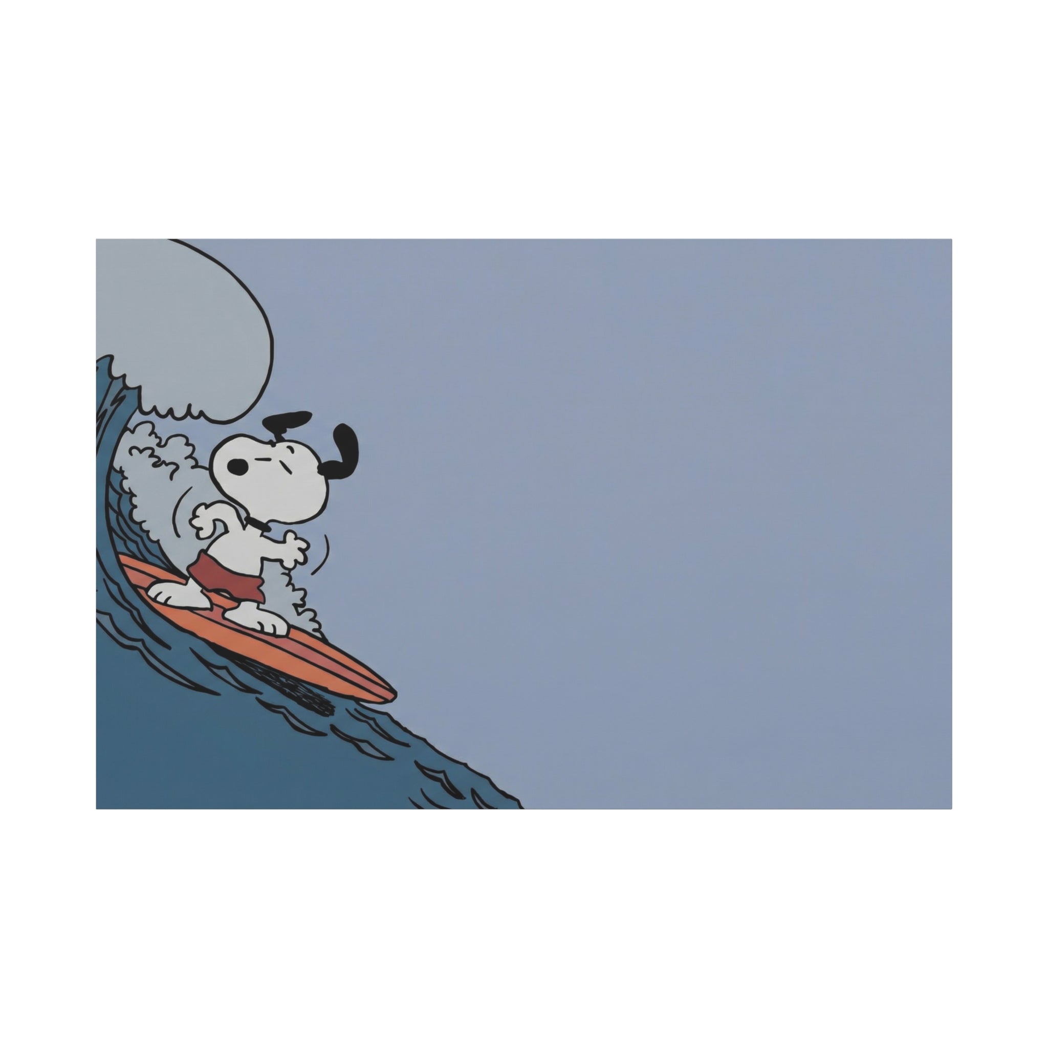Surfing Dog Canvas