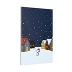 Snoopy Snowy Night Canvas