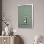 Snoopy With Sunflower Canvas