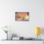 Surfing Snoopy Poster Canvas