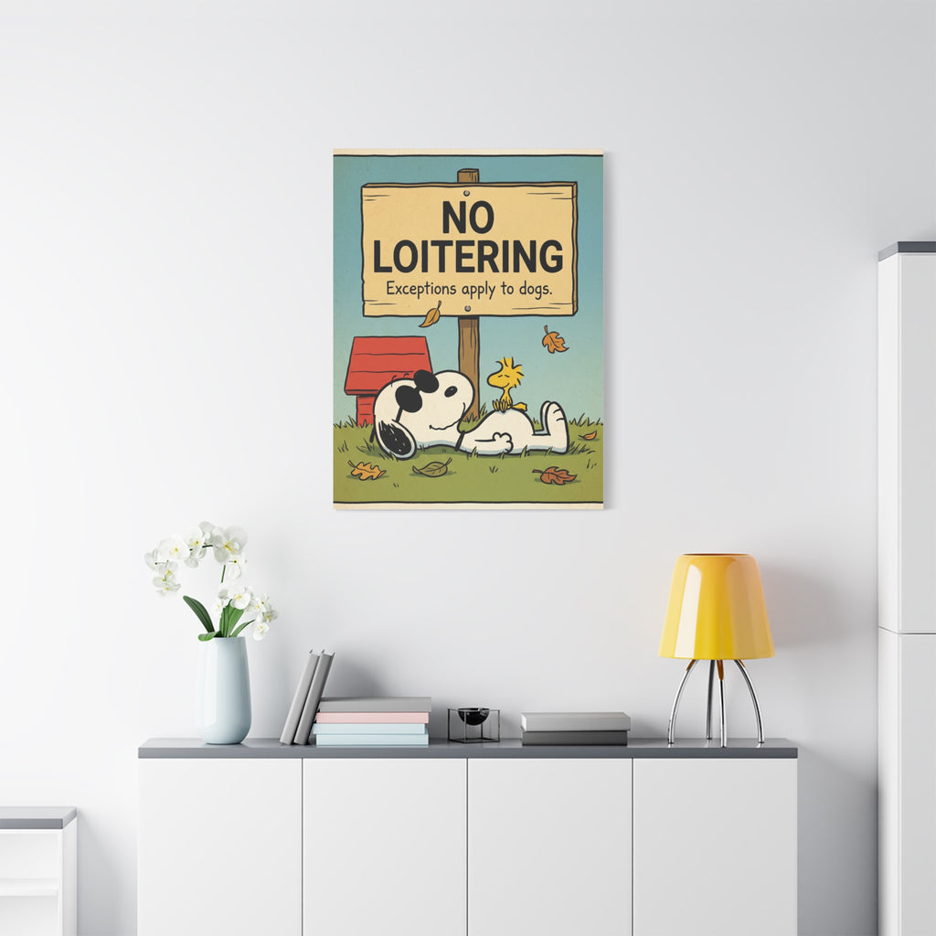 No Loitering Canvas