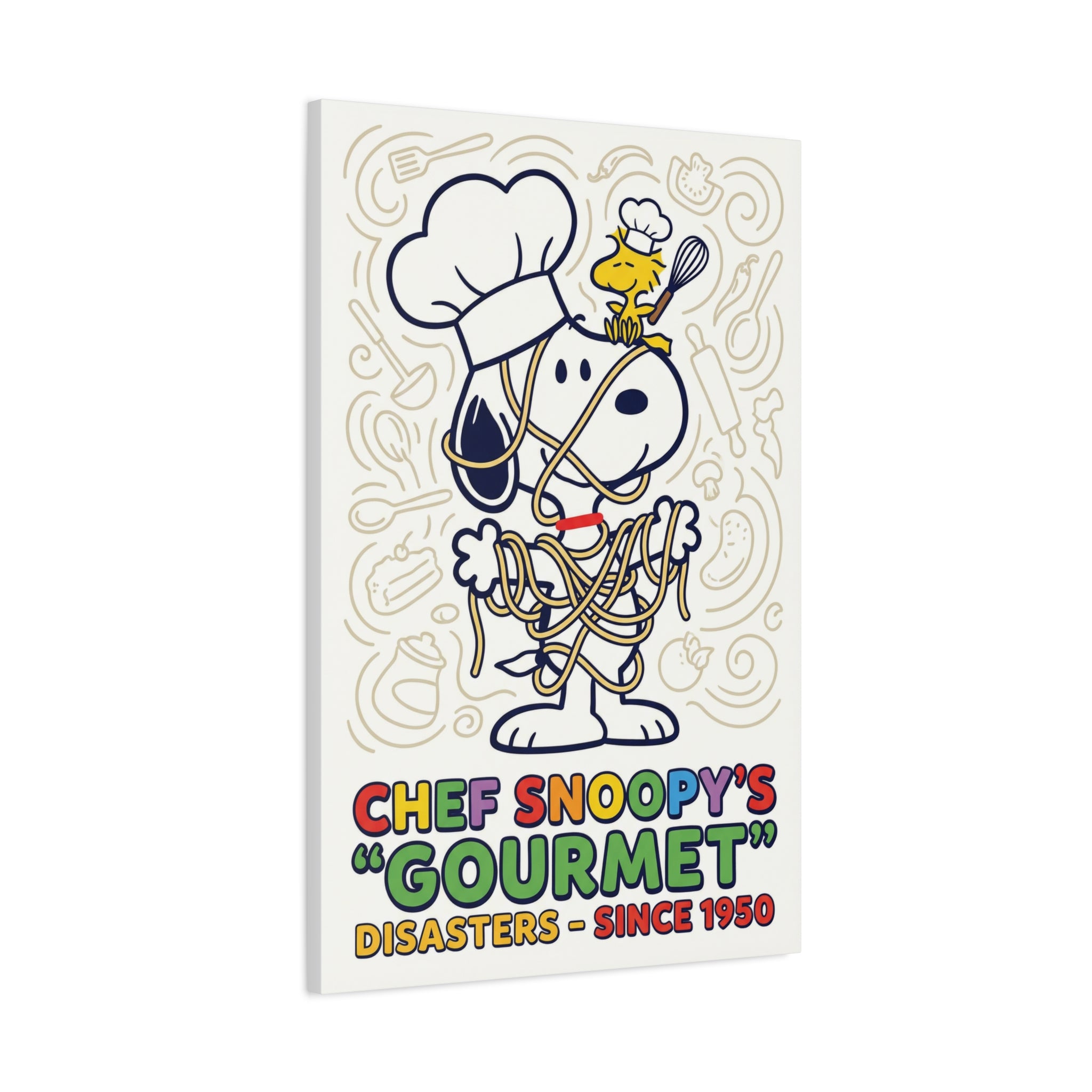 Chef Snoopy Gourmet Canvas