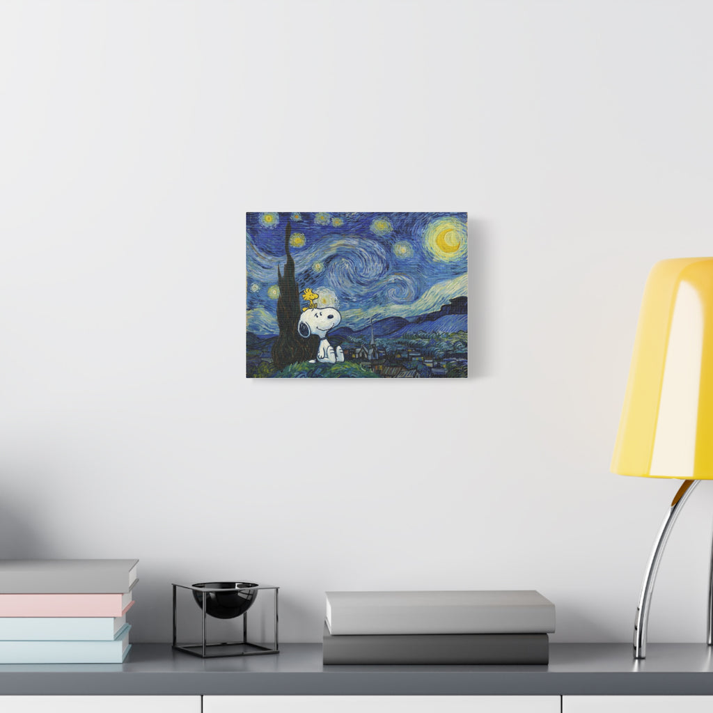 Snoopy Starry Sky Canvas