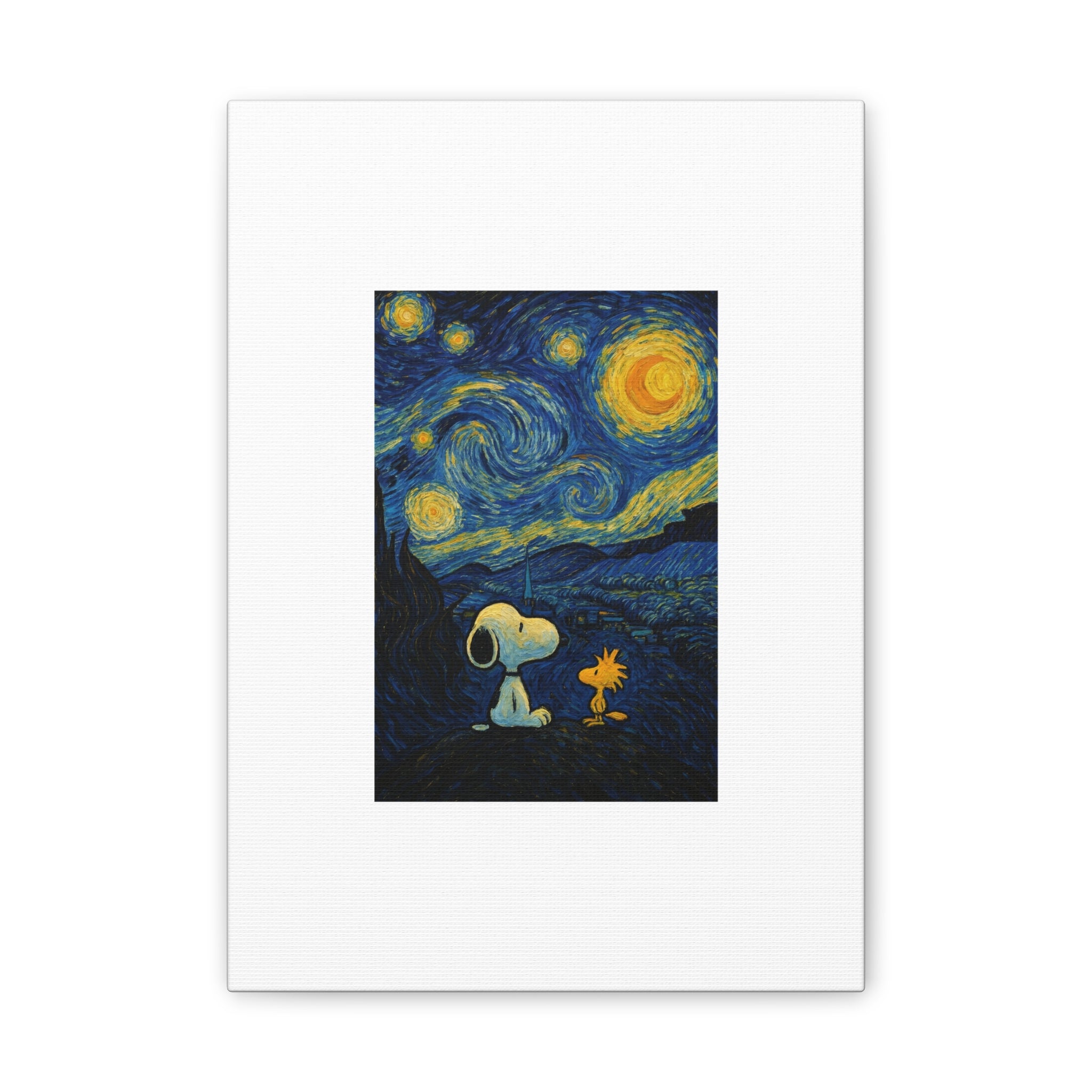 Snoopy Paris Autumn Canvas