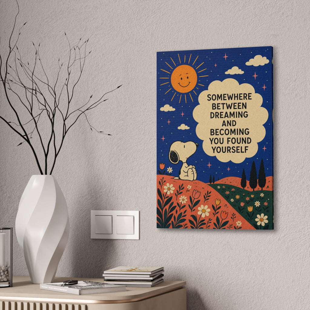Snoopy Inspirational Quote Canvas