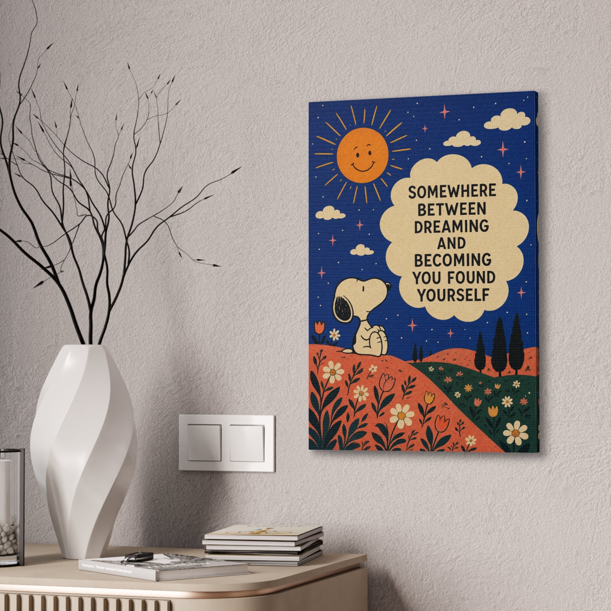 Snoopy Inspirational Quote Canvas