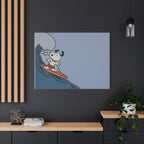 Surfing Dog Canvas