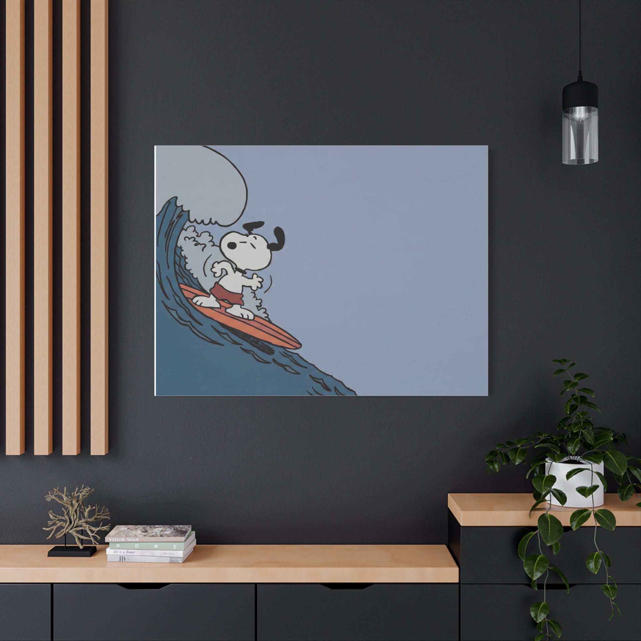 Surfing Dog Canvas