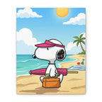 Snoopy Beach Day Canvas