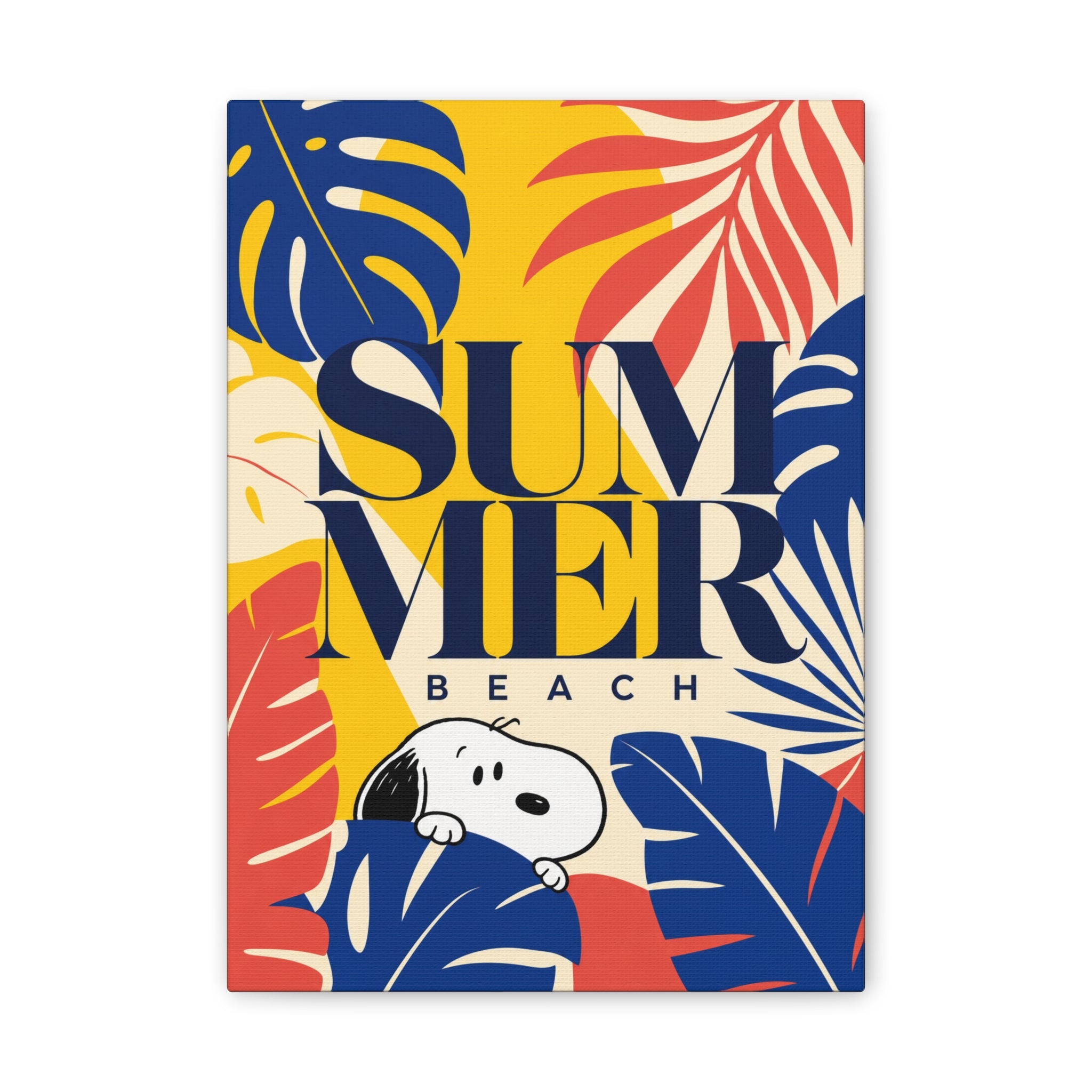 Snoopy Summer Beach Canvas