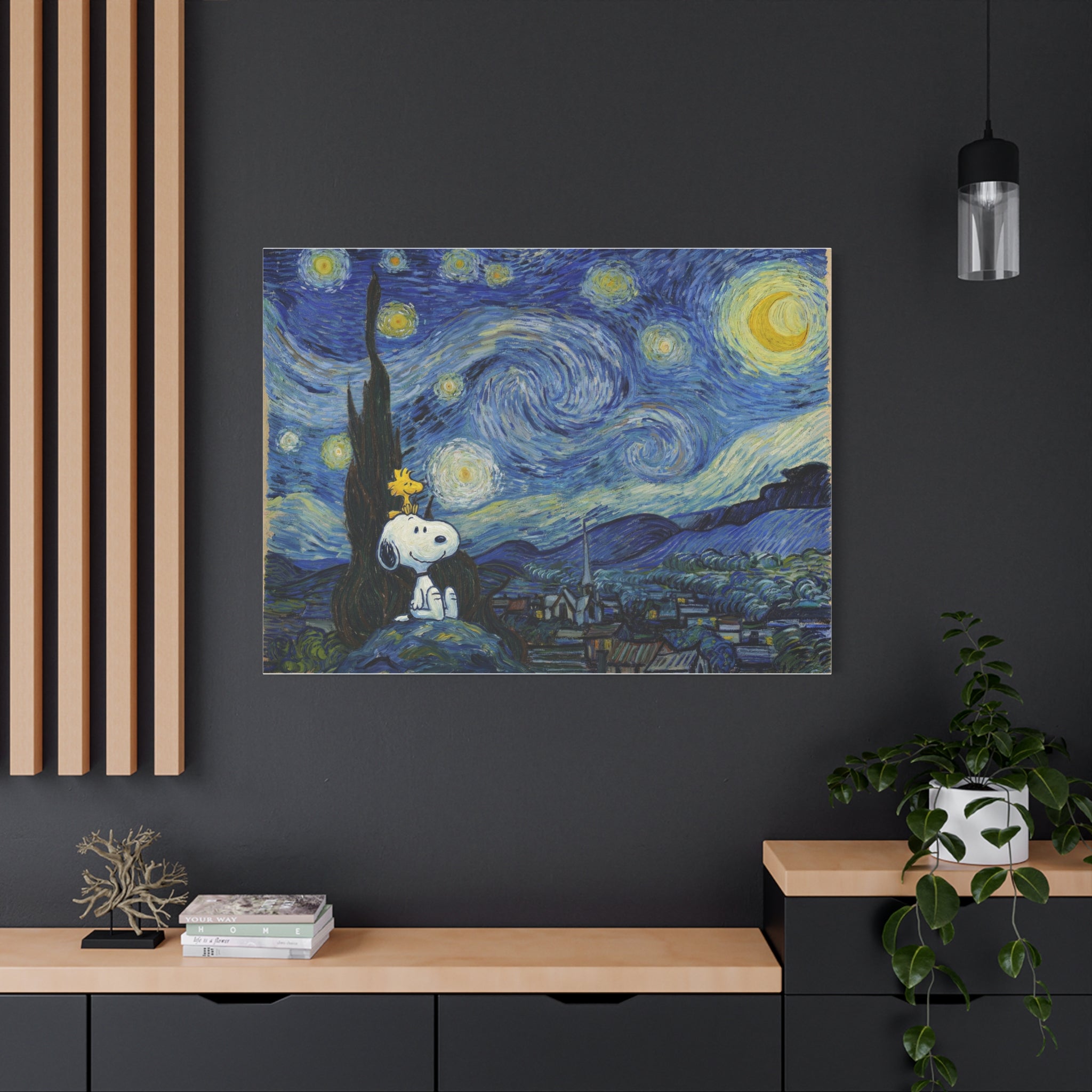 Woodstock Starry Night Canvas