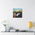 Melting Clocks Snoopy Canvas