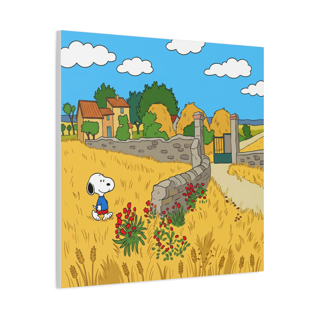 Snoopy Wheat Field Canvas