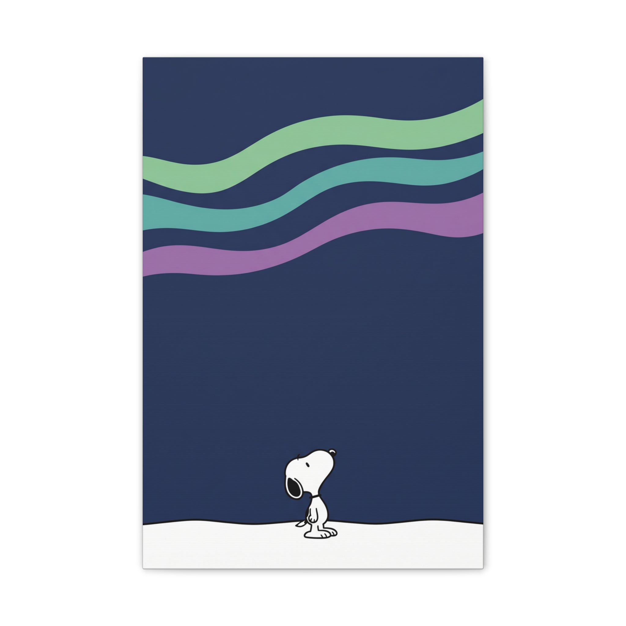 Snoopy Looking Up Canvas